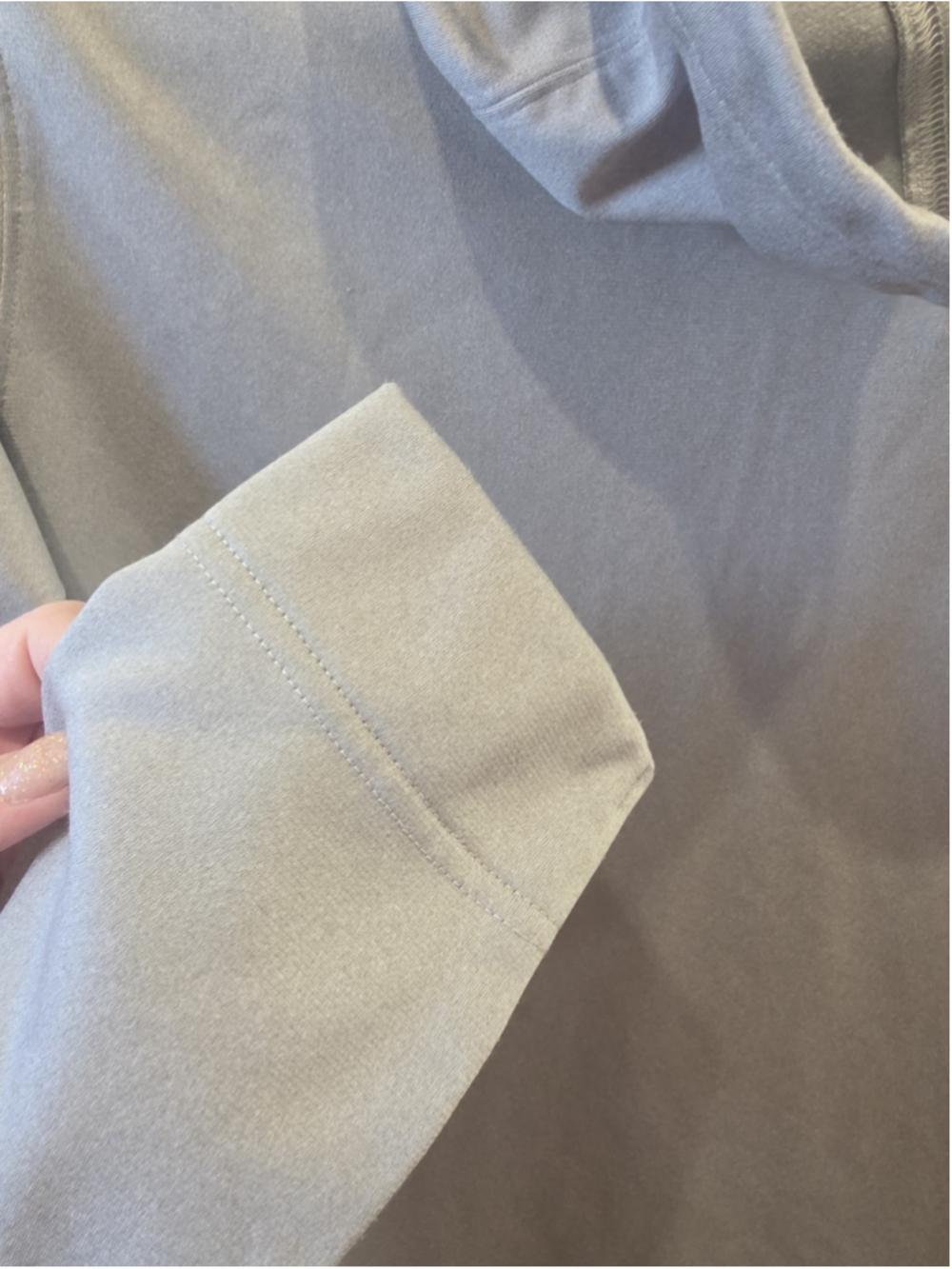 The North Face Women's FlashDry Cowl Neck Pullover Gray Sz XL Moisture Wicking - Picture 6 of 7